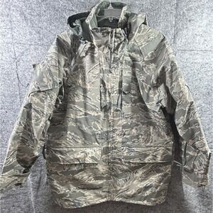 GORE-TEX Seam Military Parka‎ Large Camo Shell Jacket APECS Tactical Waterproof